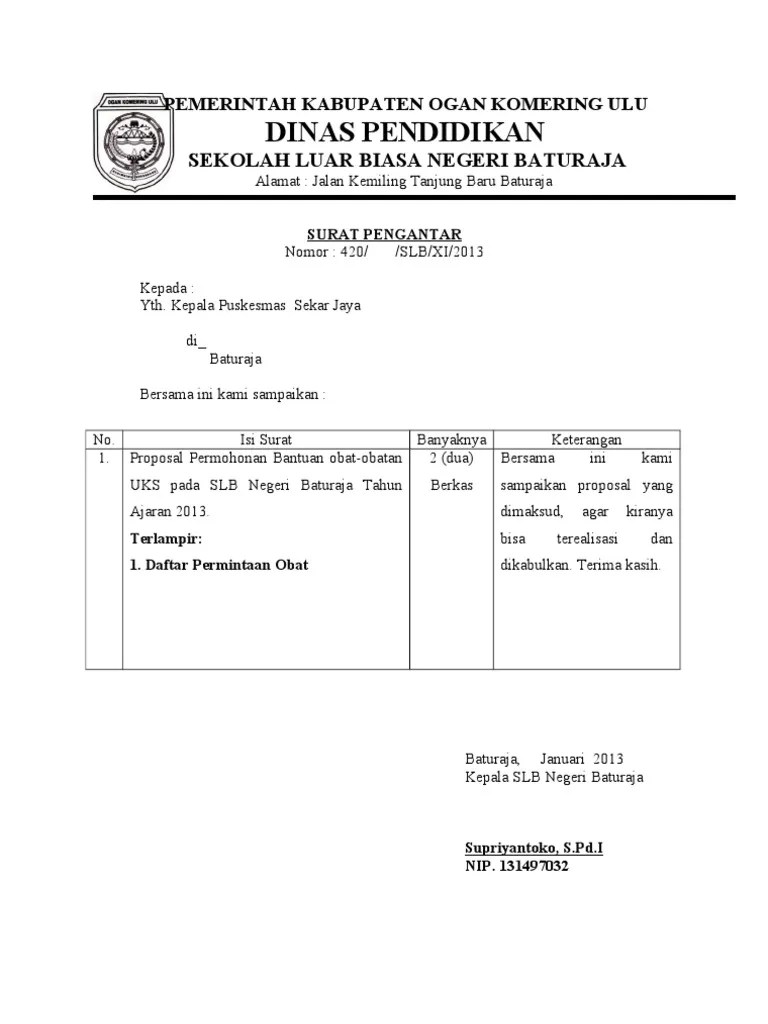 19 Contoh Surat Permintaan Obat Ke Puskesmas