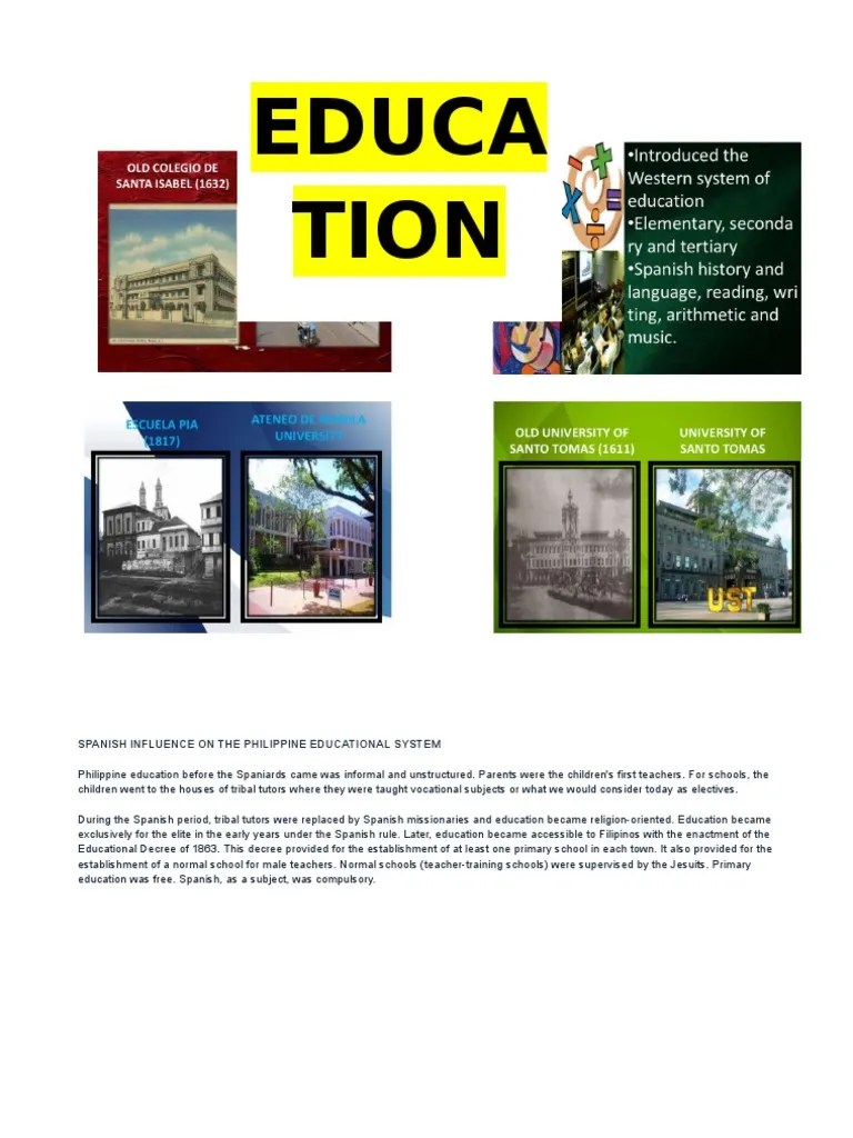 Spanish Influence on the Philippine Culture including there contributions.