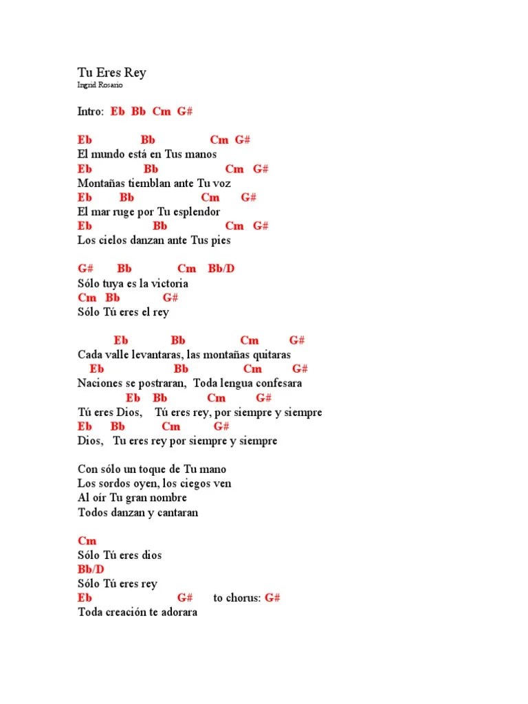 Tu Eres Rey Acordes Ingrid Rosario Entretenimiento (general)