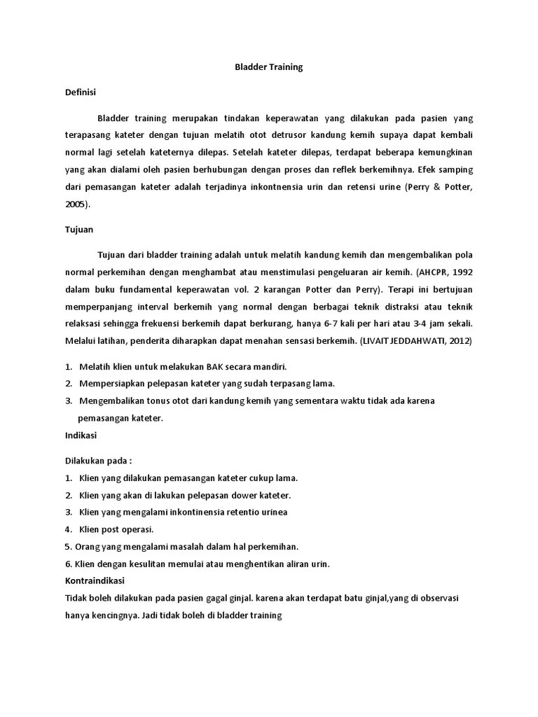 Bladder Training PDF