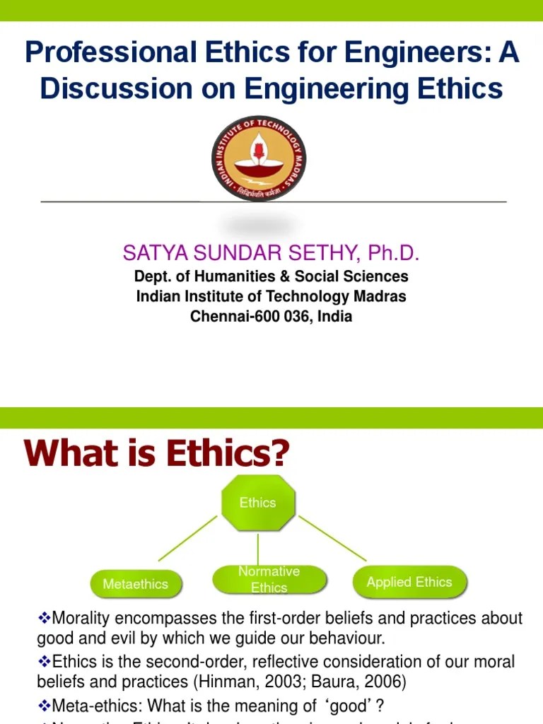 Professional Ethics (Lecture1).ppt Engineer Engineering