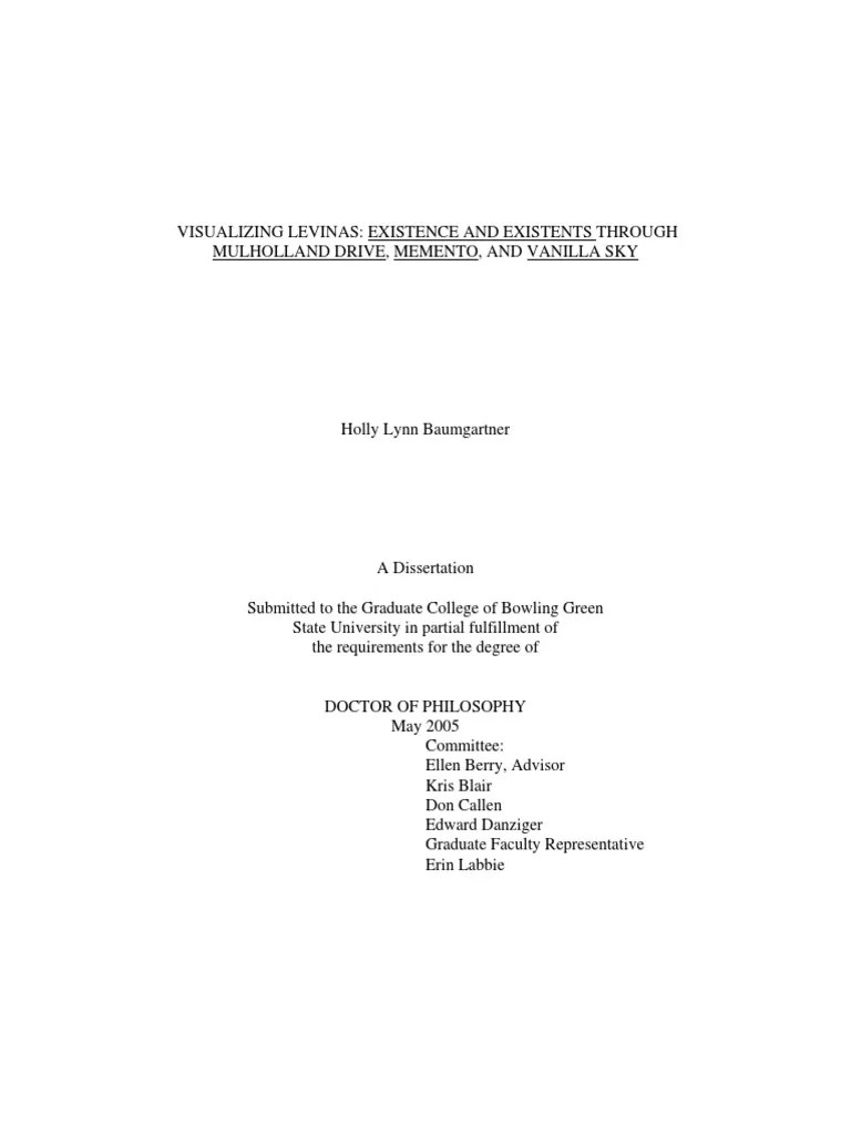 Holly Lynn Baumgartner Visualizing Levinas Martin Heidegger