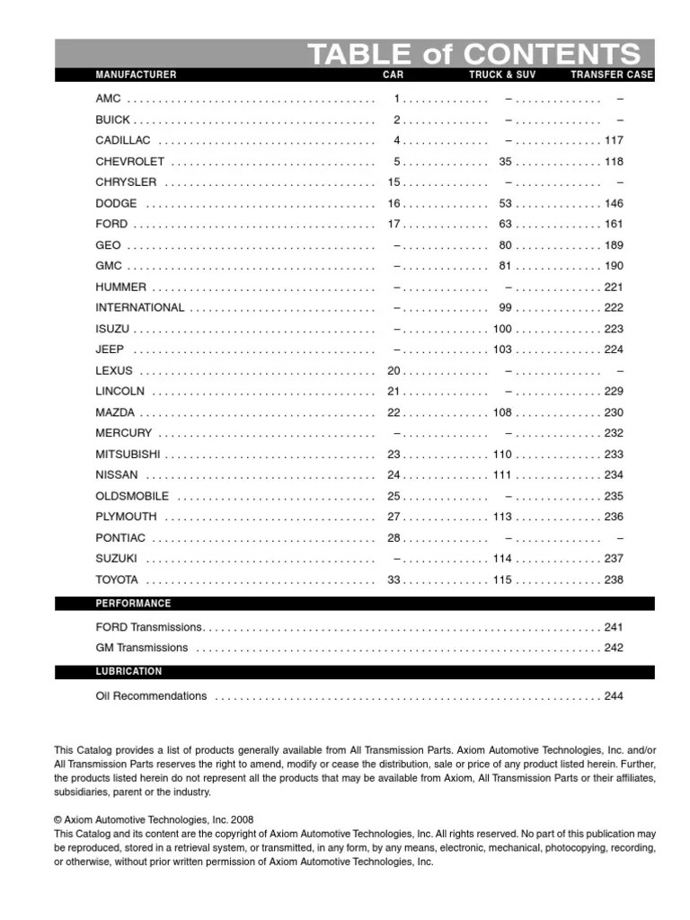 Transfer Case Guide PDF General Motors Manual Transmission