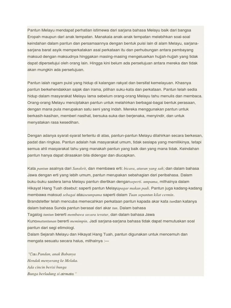 Pantun Kiasan Dan Maknanya Crimealirik Page