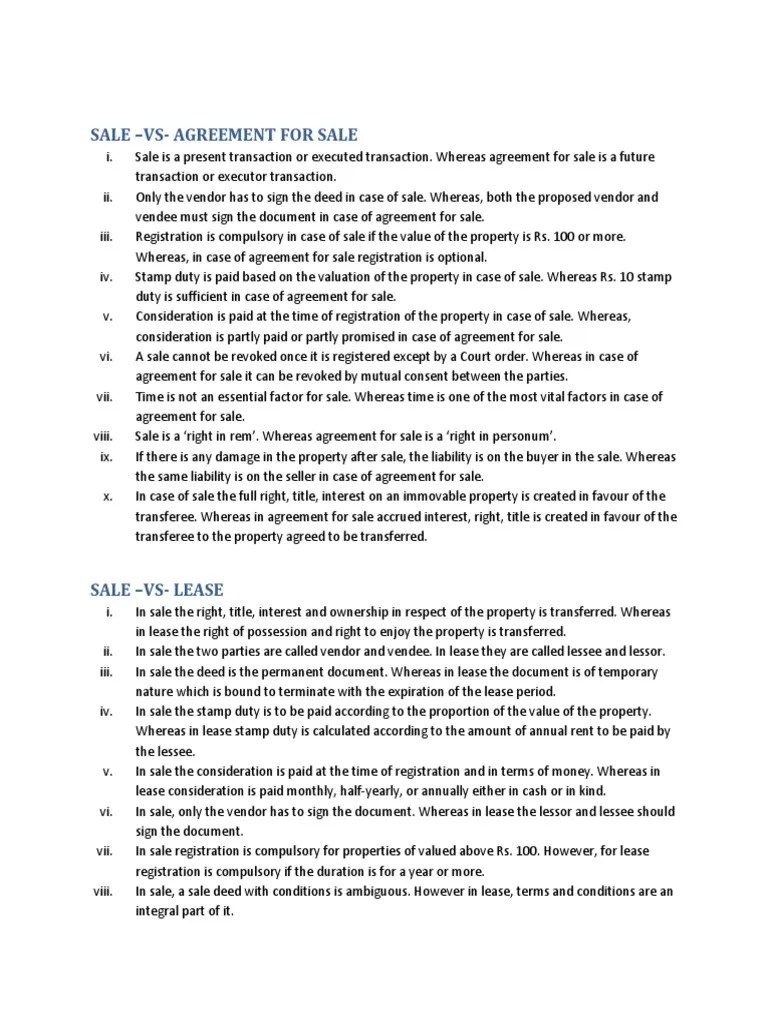 transfer of property act notes Lease Business Law