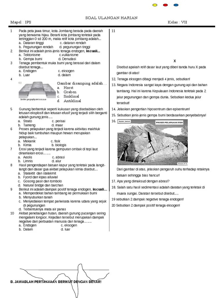 Soal Uh 1 Kelas 7 | PDF