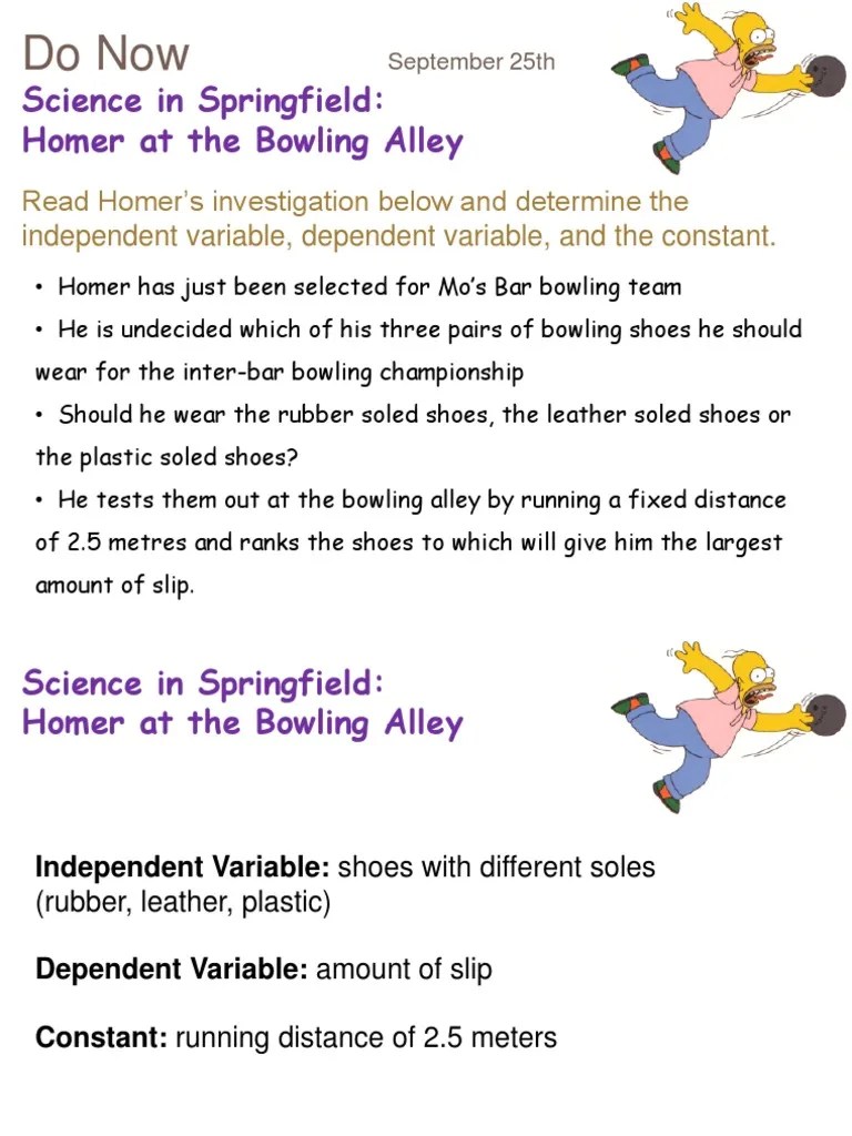 review scientific thinking Bart Simpson Scientific Method