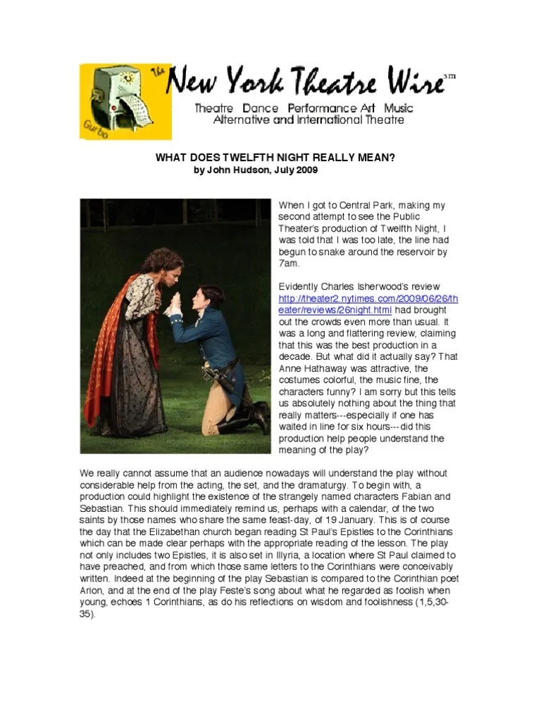 Twelfth Night, Entire Play The Folger SHAKESPEARE