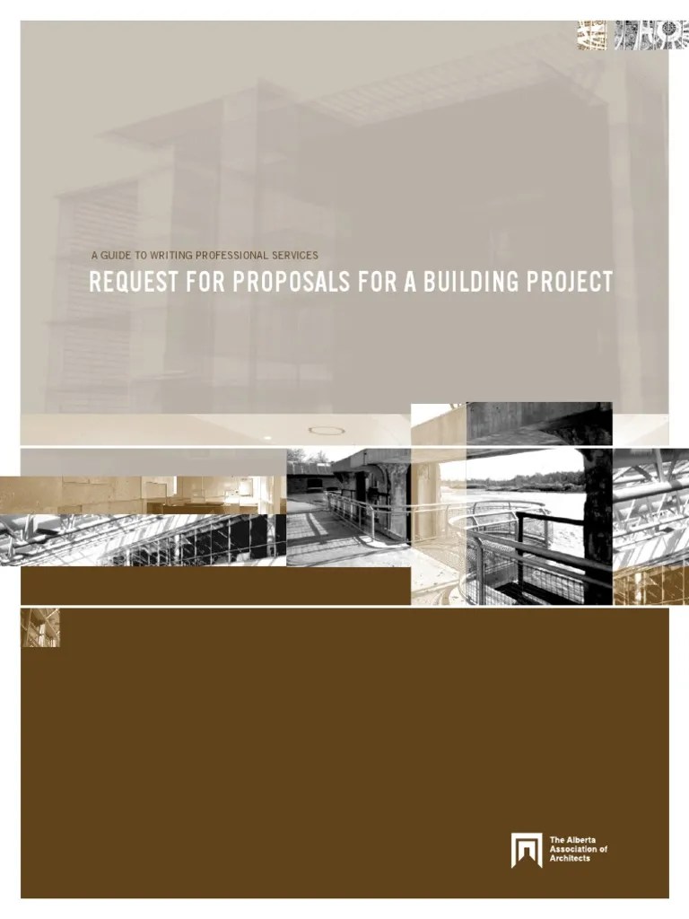 RFP for a Building Project Request For Proposal Architect