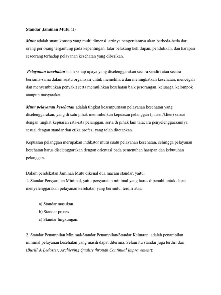 Mutu adalah suatu konsep yang multi dimensi, artinya pengertiannya akan