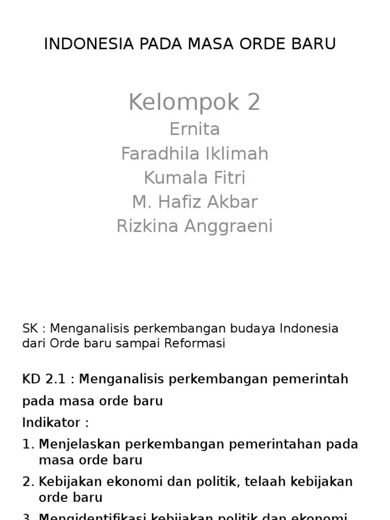 Contoh Perkembangan Politik Pada Masa Orde Reformasi Adalah