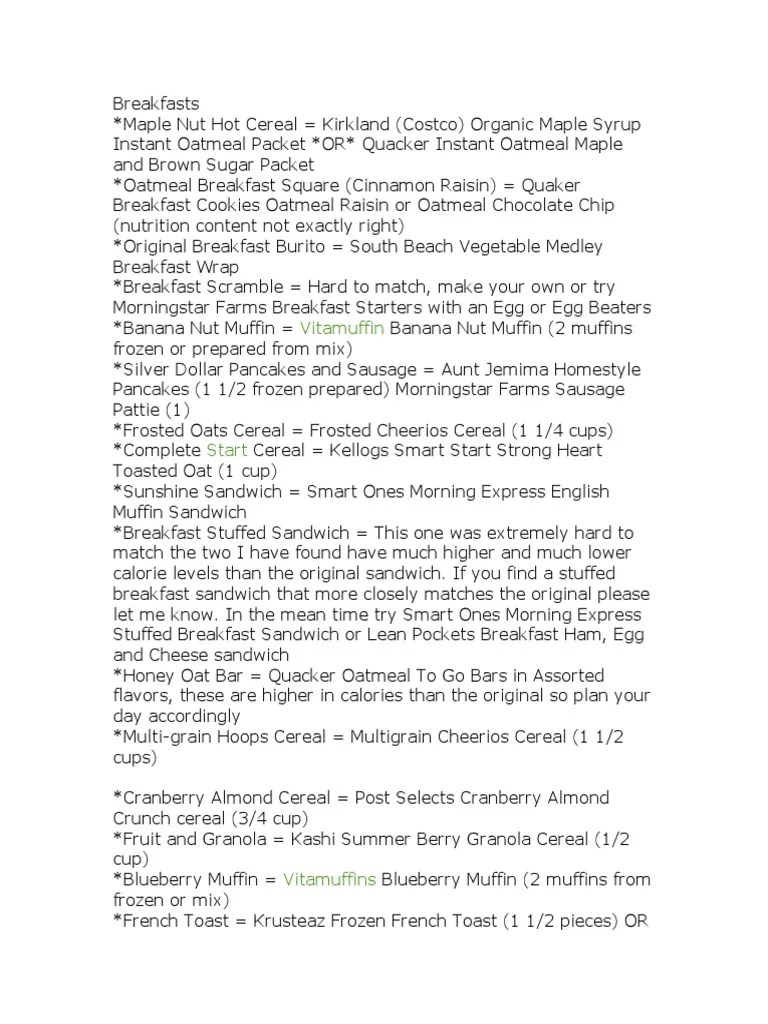 Jenny Craig Substitutes Oatmeal Muffin