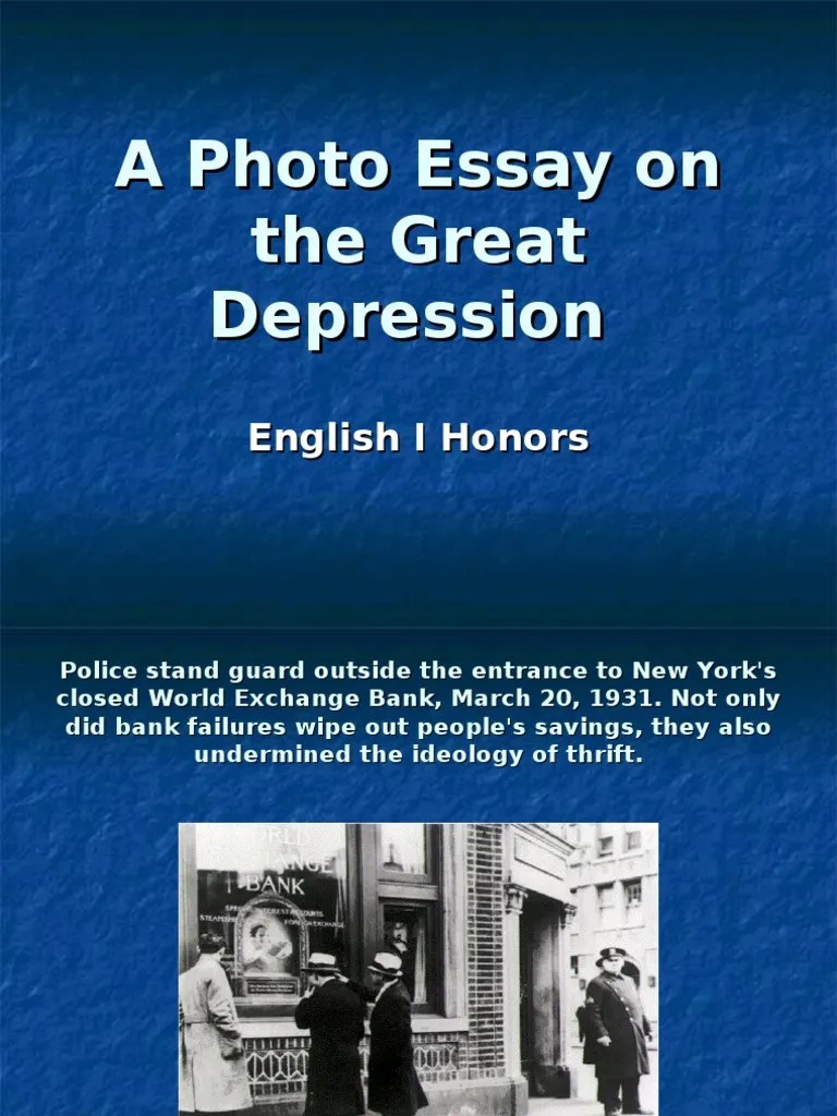 A Photo Essay On The Great Depression Great Depression