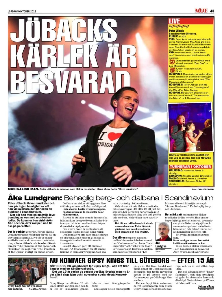 GT Recension I Love Musicals The Broadway Edition Scandinavium 4/10