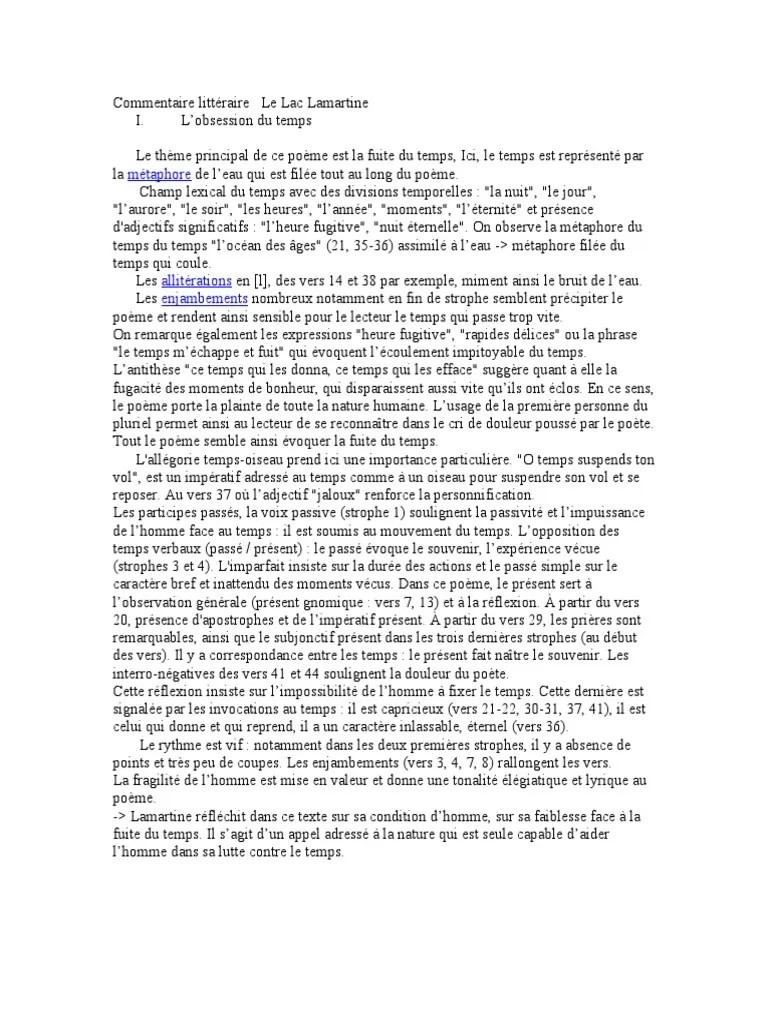 Le Lac Lamartine Questions at Hazel Patterson blog