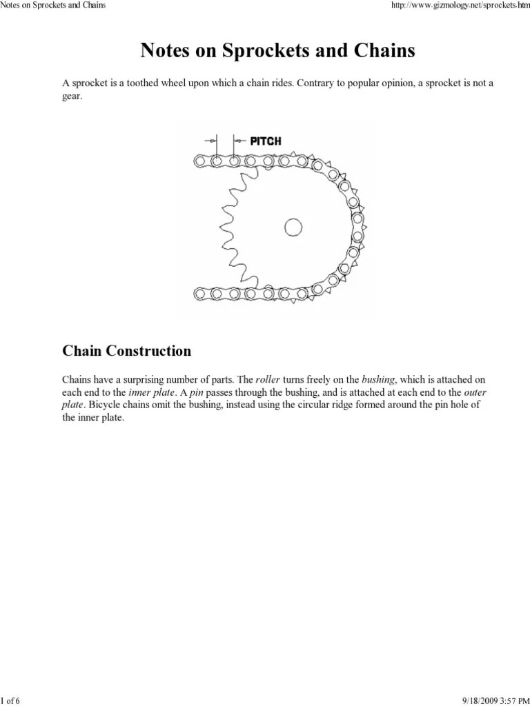 Sprocket Calculations Machines Manufactured Goods Free 30day