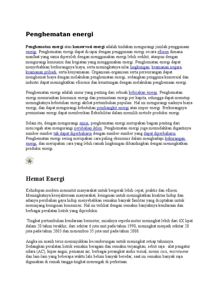 Hemat Energi | PDF