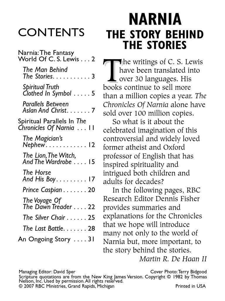 narniathestorybehindthestories.pdf Aslan The Chronicles Of