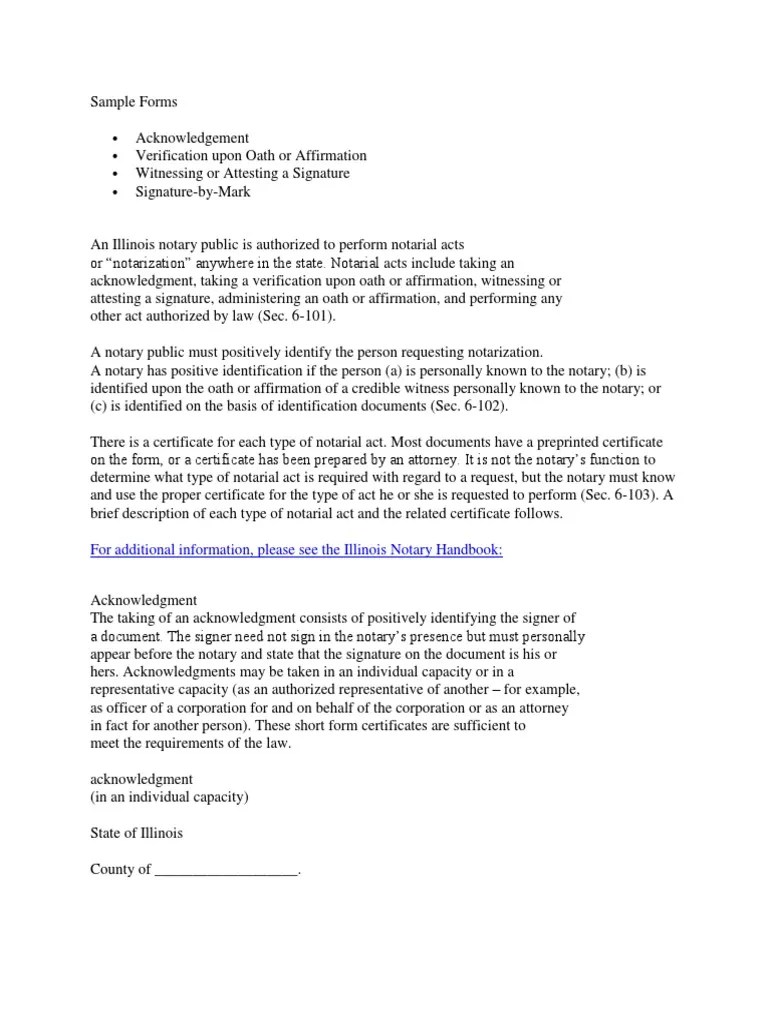 Sample Forms Notary Public Oath Of Office