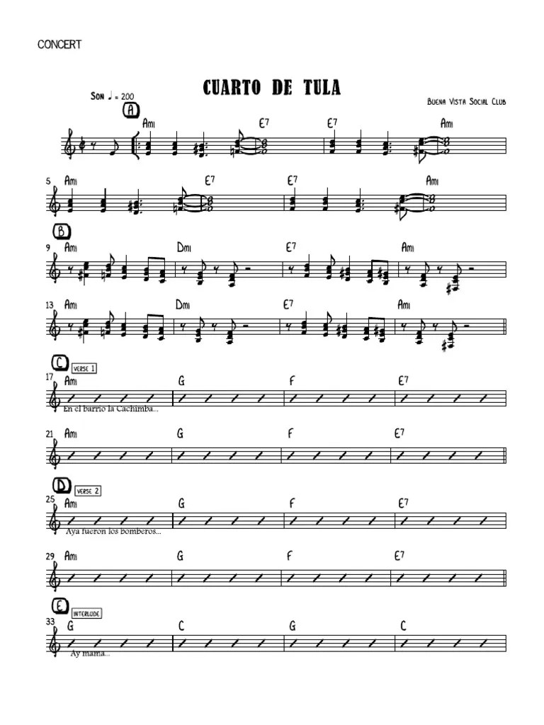 Cuarto de Tula Full Score