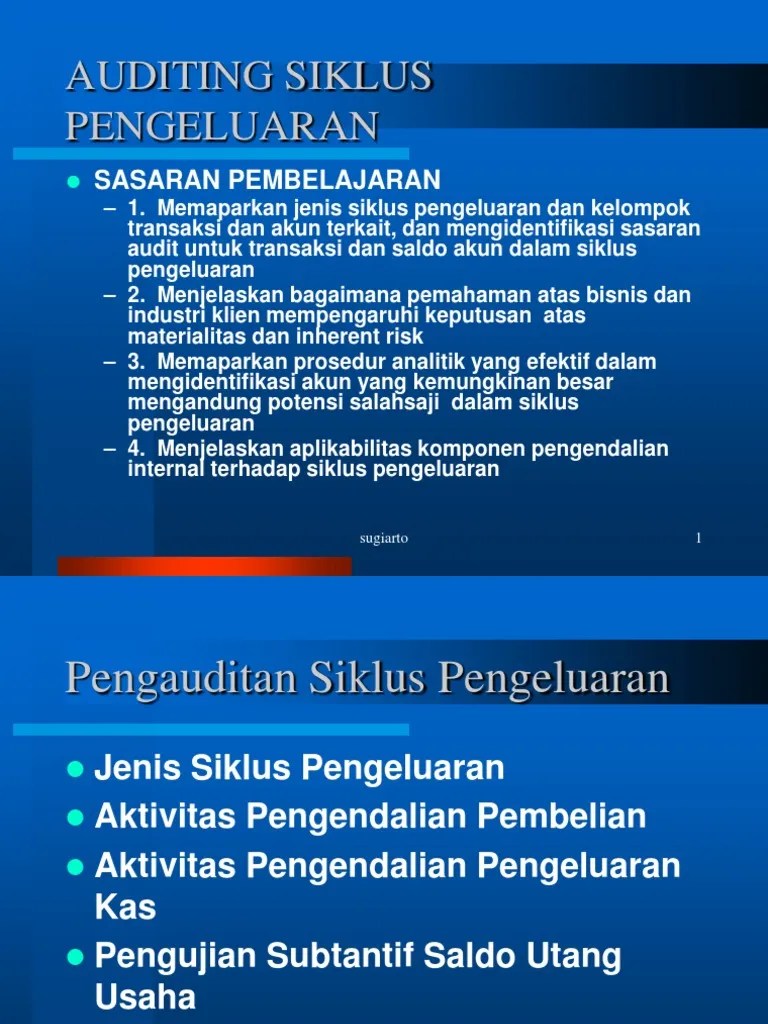 Bab15 Pengauditan Siklus Pengeluaran | PDF