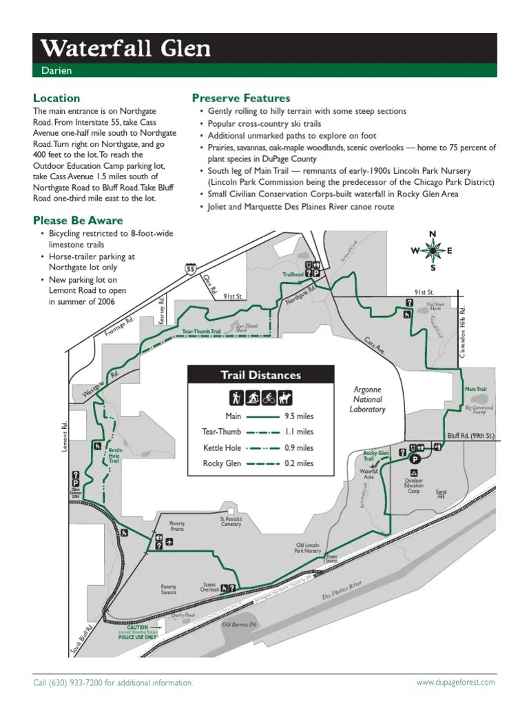 Waterfall Glen Trail PDF