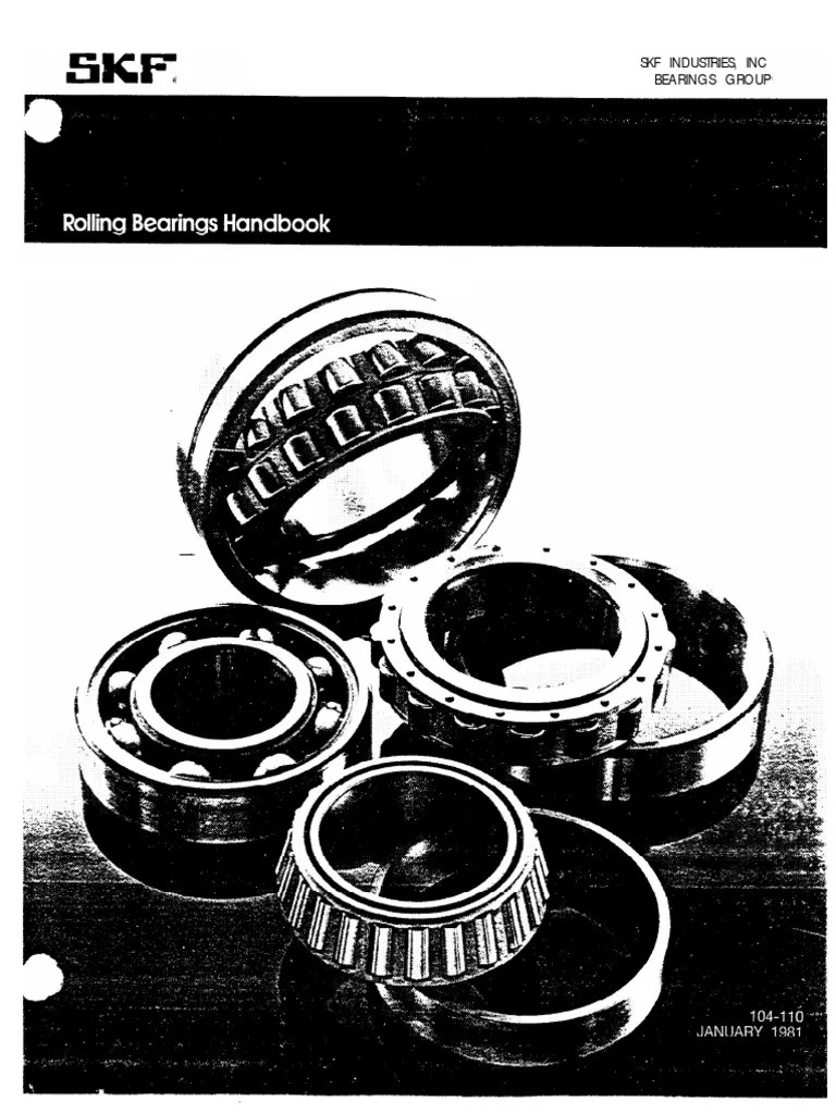 SKF Roller Bearing Handbook PDF PDF Bearing (Mechanical) Gear