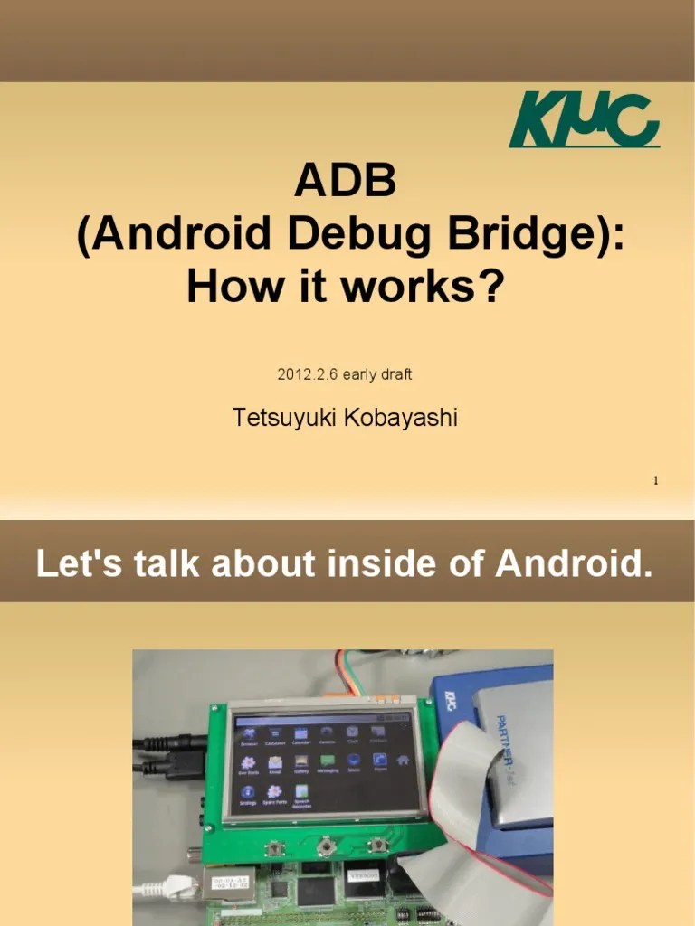 Android Debug Bridge Port Networking) Electrical Connector