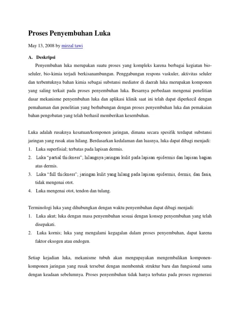 Proses Penyembuhan Luka
