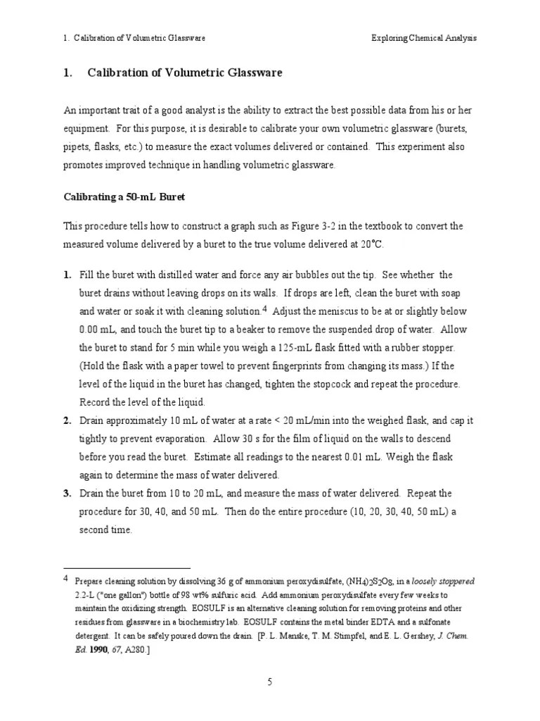 Calibration_of_Volumetric_Glassware.pdf Calibration Chemistry