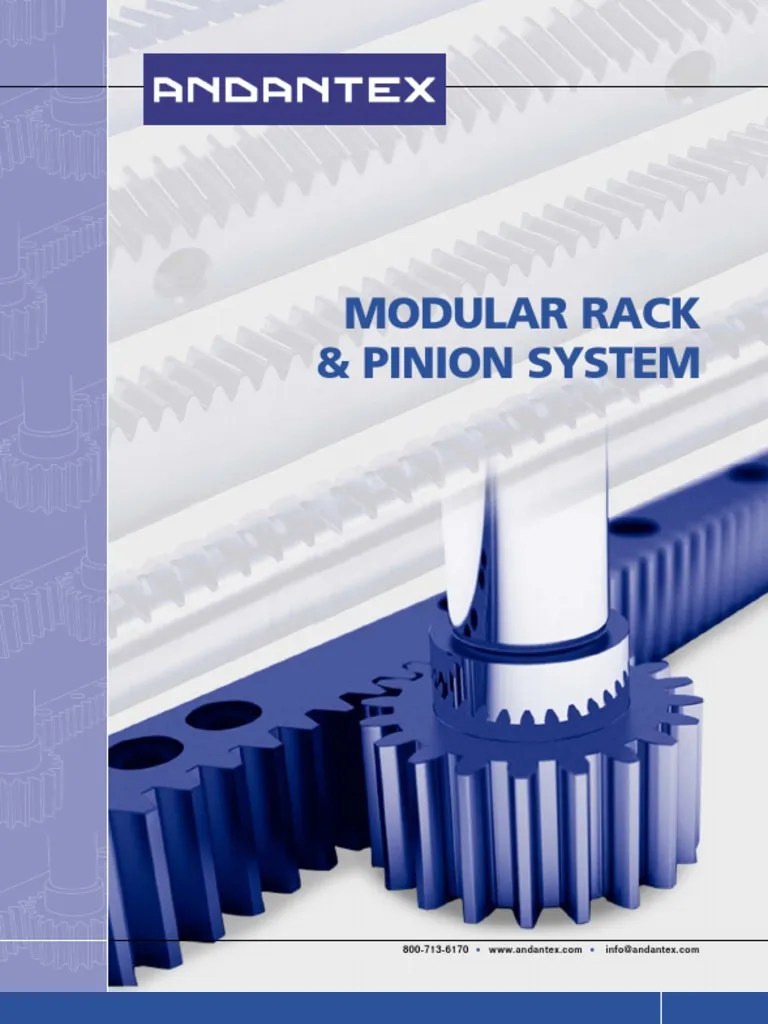 Modular Rack and Pinion System Catalog Gear Strength