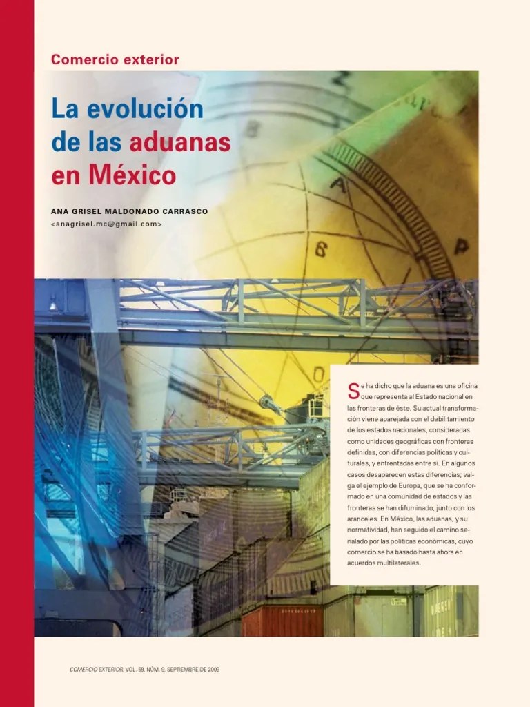 Evolución de las Aduanas Mexico Aduana Comercio
