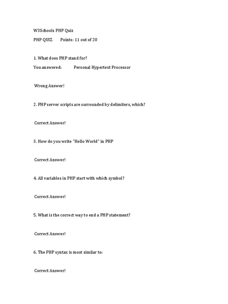 Html Interview Questions And Answers W3schools QUESTIONS & ANSWERS