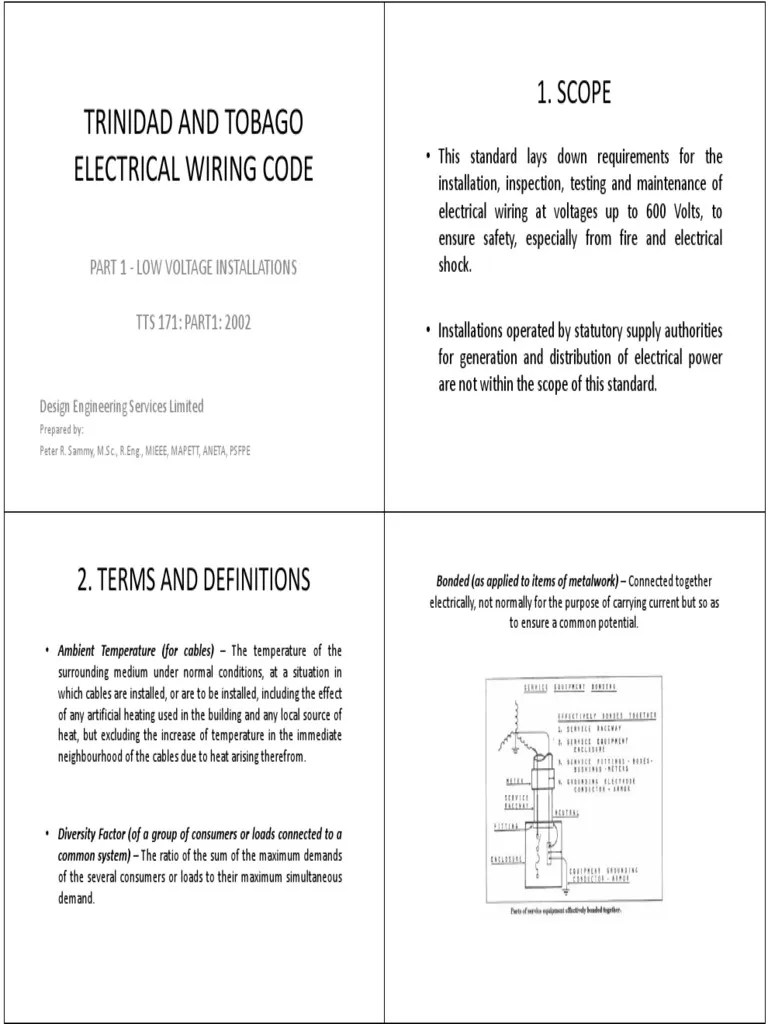 Trinidad and Tobago Electrical Wiring Code PDF | PDF | Electrical