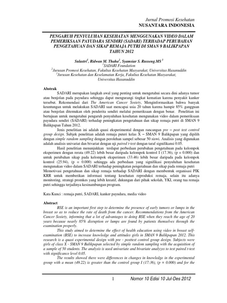 Daftar Isi Jurnal Ed.10 | PDF