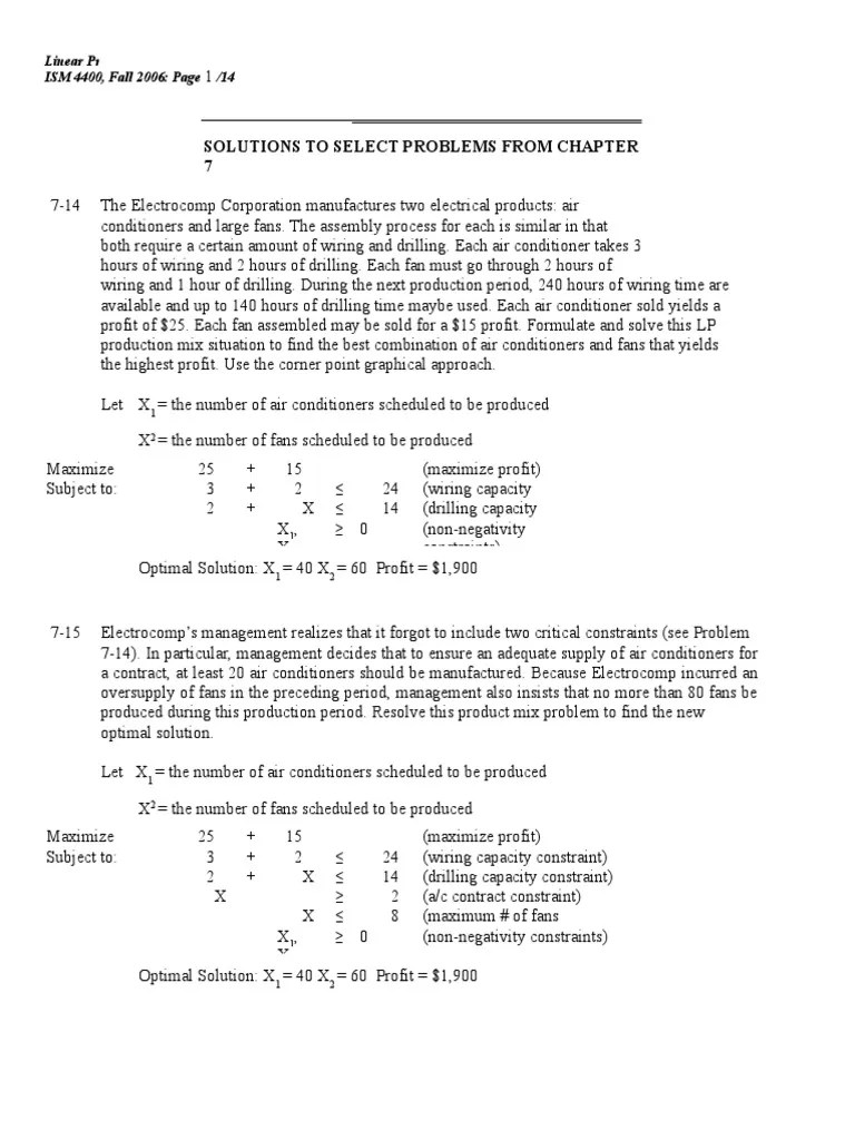 44480542 LP Formulation Problems and Solutions Animal