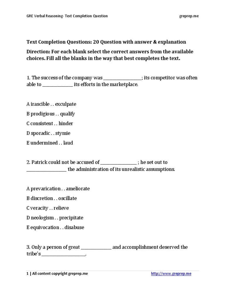 GREVerbalReasoningSet1.pdf Graduate Record Examinations Cognition