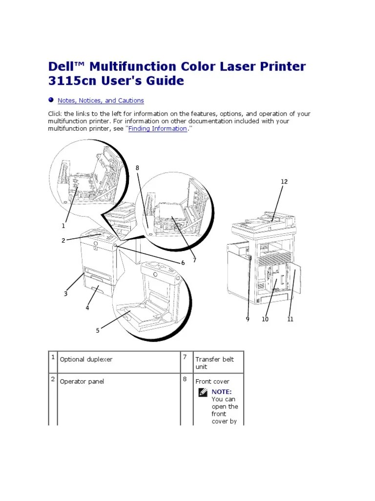 DELL MFP 3115CN User Manual PDF