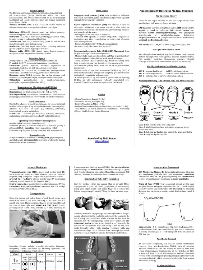 AnesthesiaBrochure.pdf Medical Specialties Anesthesia