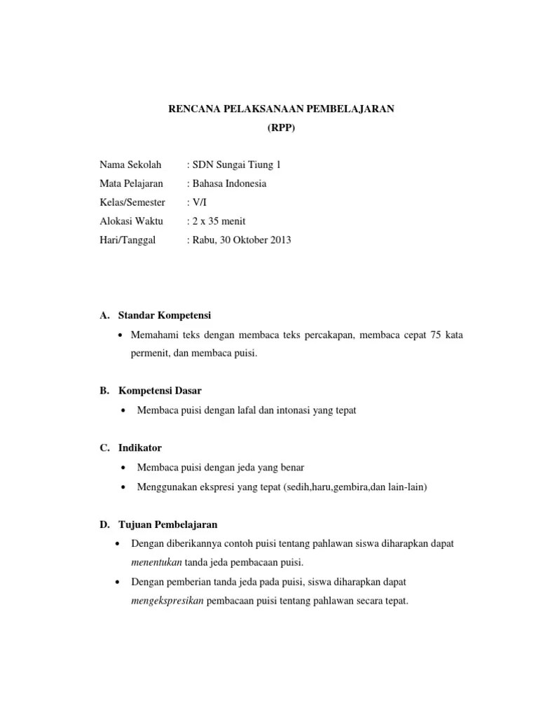 Rencana Pelaksanaan Pembelajaran PDF | PDF