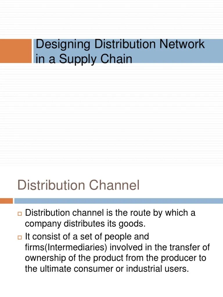 Design Distribution channel.ppt Distribution (Business) Economic