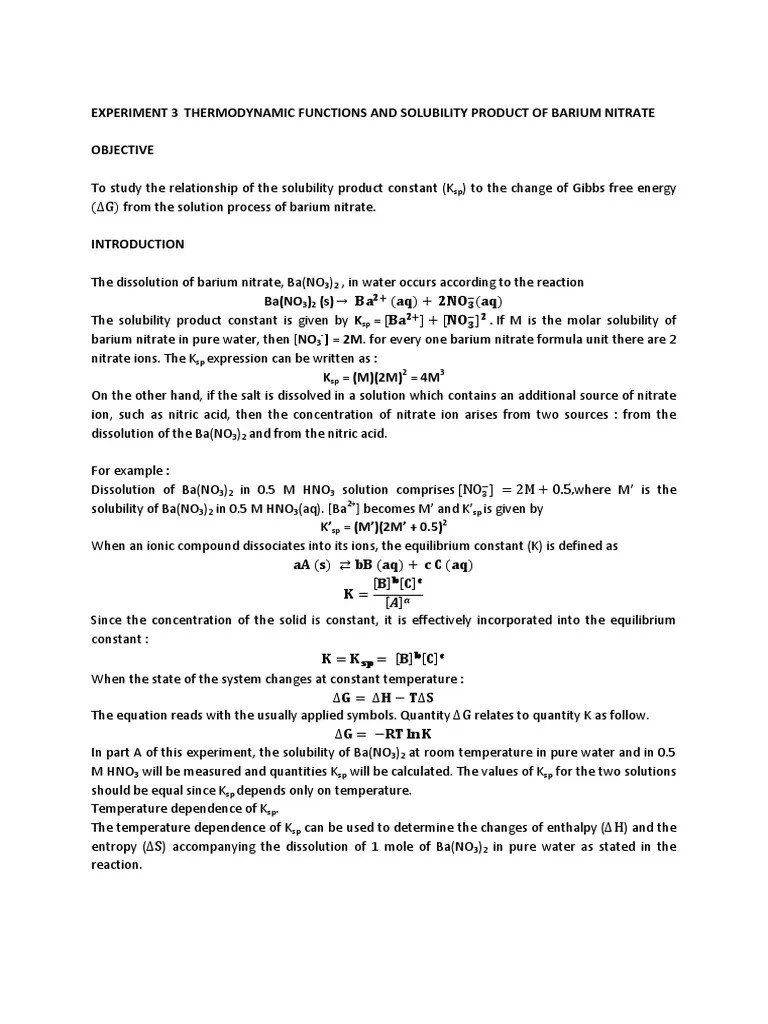 Determination of the Solubility Product Constant of Calcium.