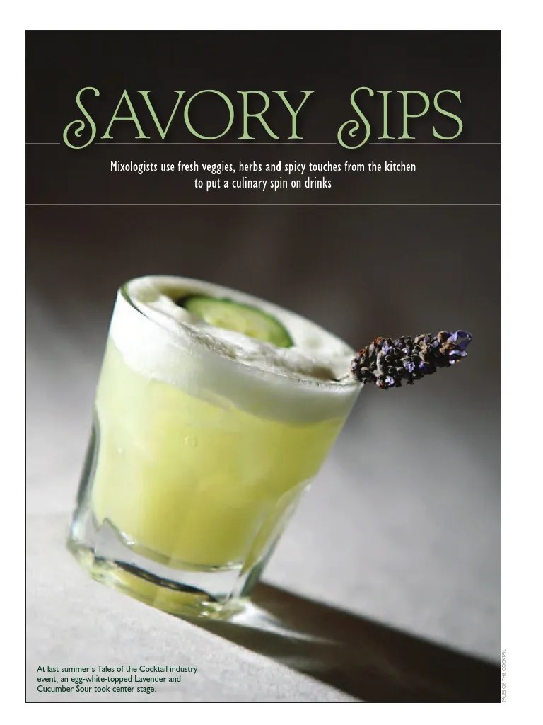 Flavor Savory Cocktails Cocktails Drink