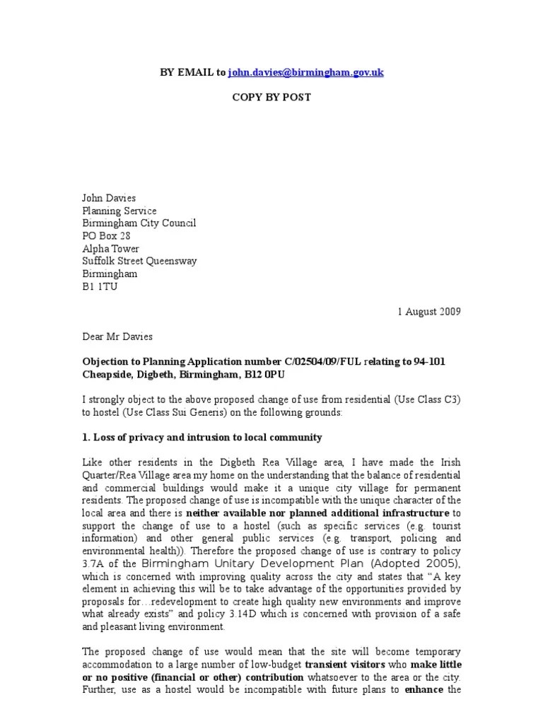 What Is A Title Objection Letter