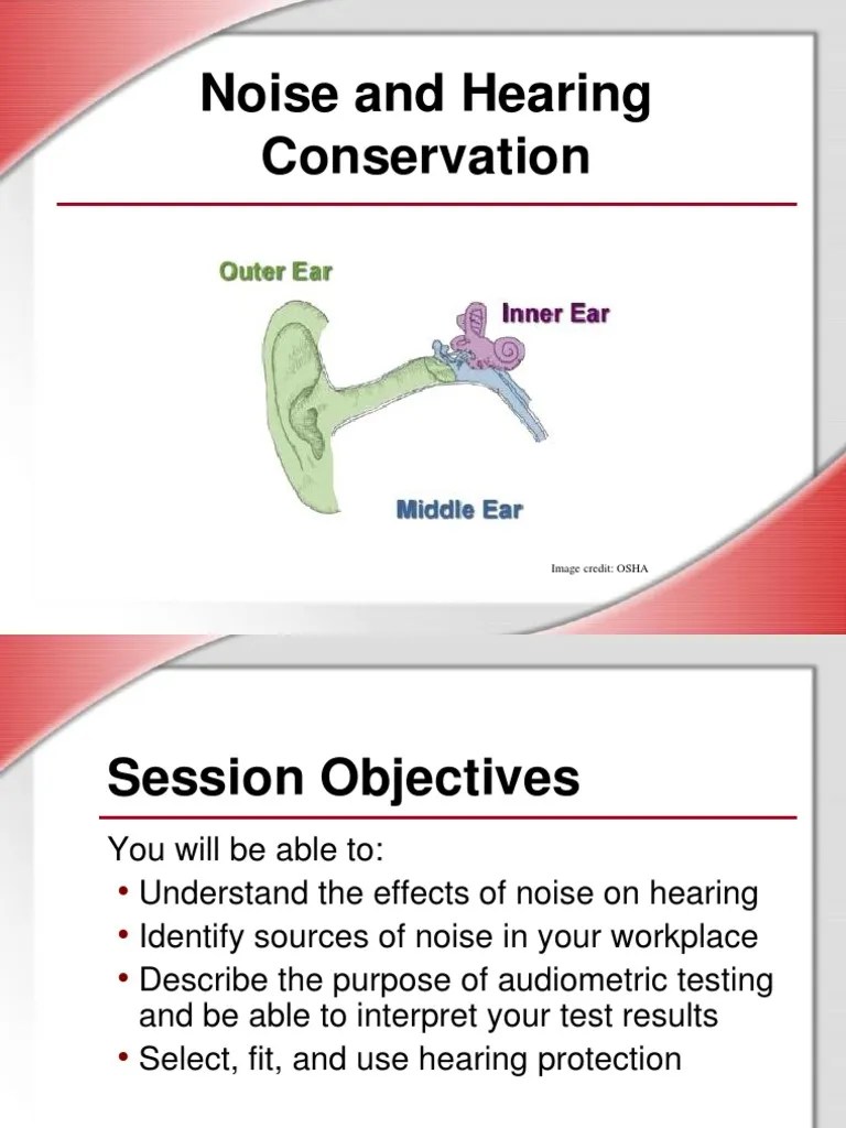 Noise and Hearing Conservation.ppt Noise Hearing