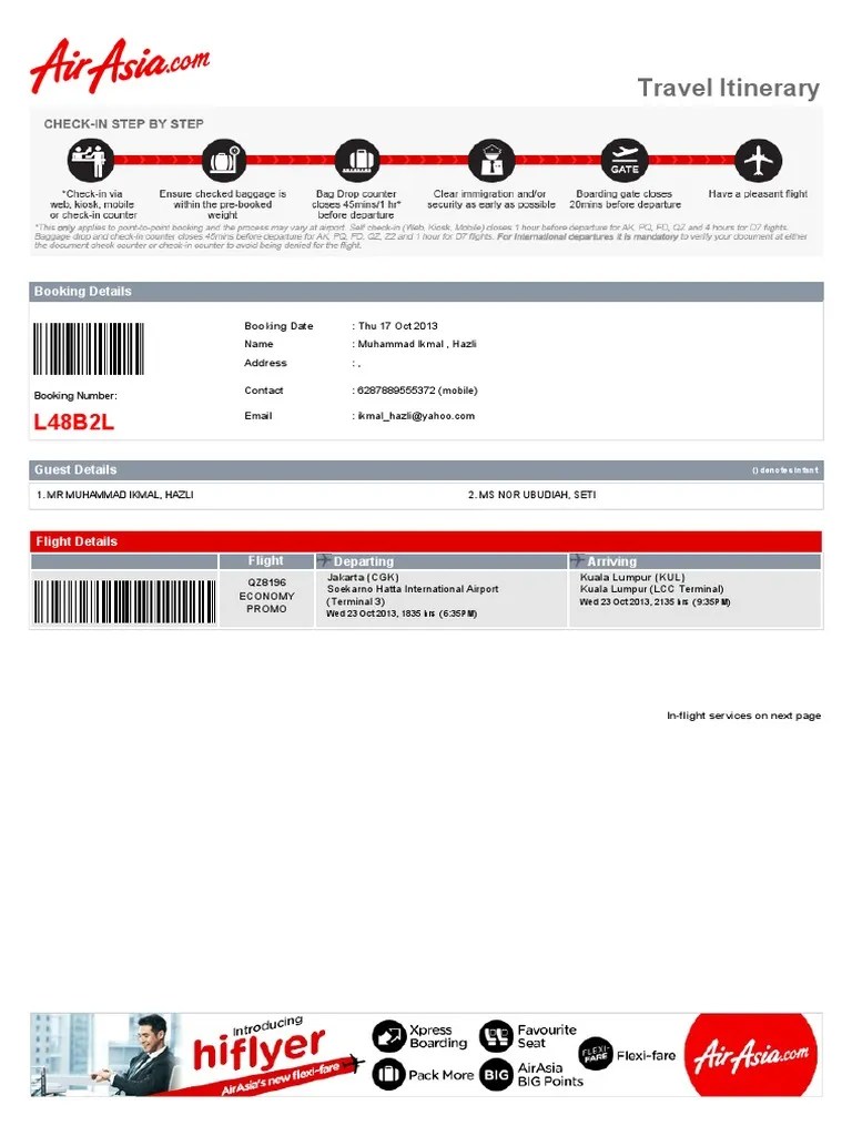 airasia tiket Identity Document Fee
