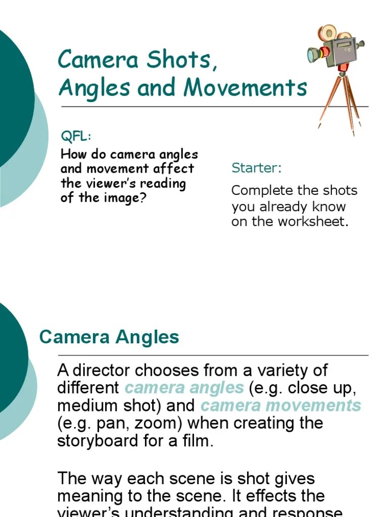 Camera shots,angles and movements.pdf Close Up Camera
