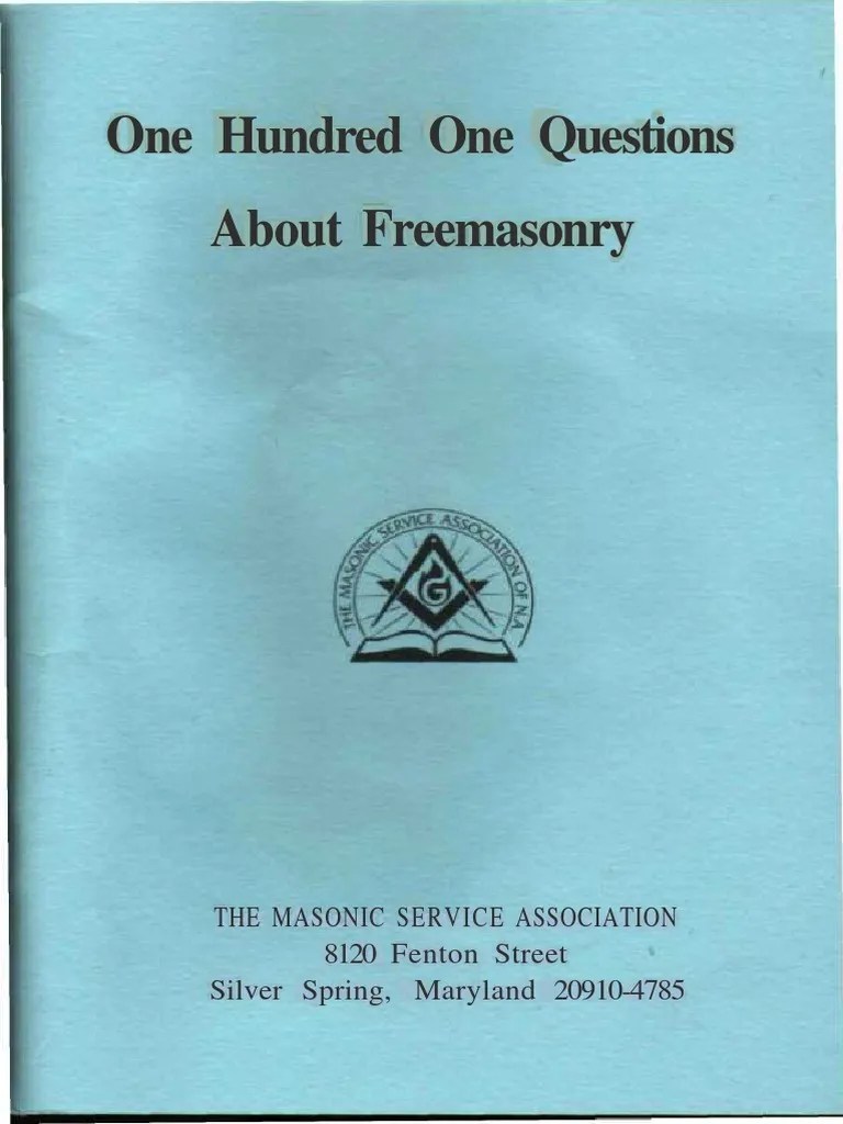 One Hundred One Questions About Freemasonry.pdf Freemasonry Masonic