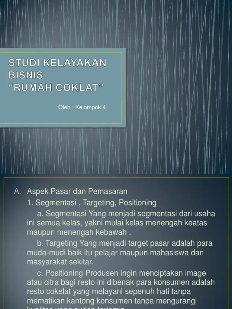 Ppt Proposal Studi Kelayakan Bisnis Lina Pdf