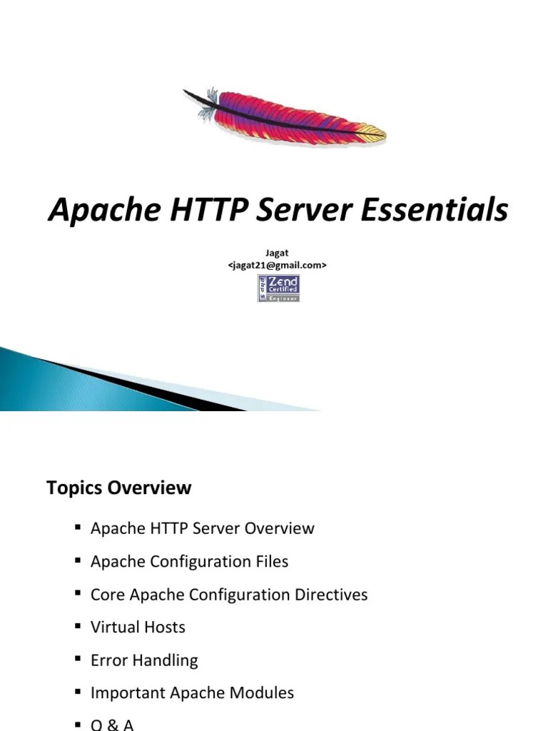 Apache Server Essentials Tutorial Apache Http Server Web Server
